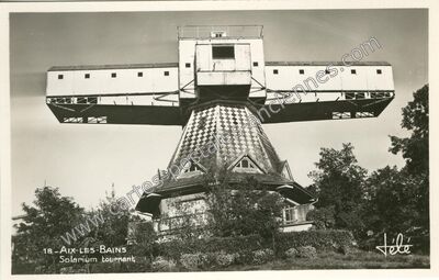 Carte postale ancienne Solarium tournant — Aix-les-Bains (Savoie)