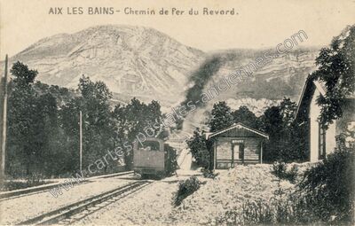 Carte postale ancienne Chemin de fer du Revard — Aix-les-Bains (Savoie)
