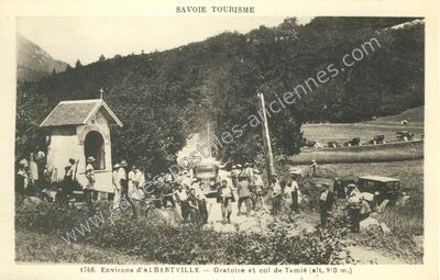 Carte postale ancienne Oratoire et col de Tamié — Albertville (Savoie)