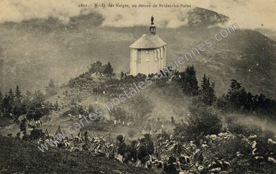 Carte postale ancienne N D'des Neiges — Les Allues (Savoie)