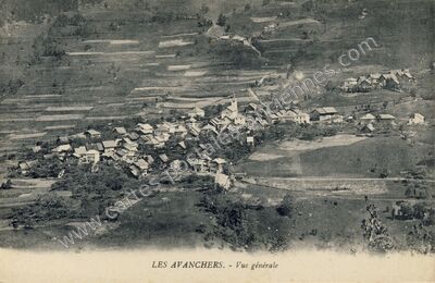 Carte postale ancienne Les Avanchers — Les Avanchers-Valmorel (Savoie)