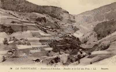 Carte postale ancienne Boudin — Beaufort sur Doron (Savoie)