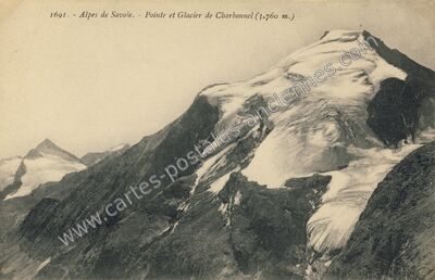 Carte postale ancienne Glacier de Charbonnel — Bessans (Savoie)