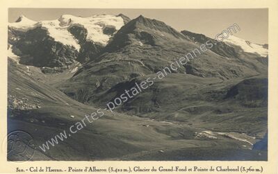 Carte postale ancienne Col de l'Iseran — Bonneval-sur-Arc (Savoie)