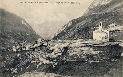 Carte postale ancienne L'Ecot — Bonneval-sur-Arc (Savoie)
