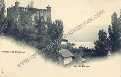 Carte postale ancienne Chateau de Bourdeau — Bourdeau (Savoie)