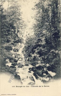Carte postale ancienne La Serraz — Le Bourget-du-Lac (Savoie)