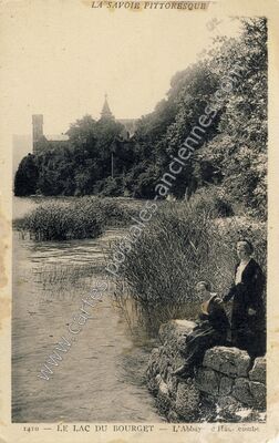 Carte postale ancienne Lac du Bourget — Le Bourget-du-Lac (Savoie)
