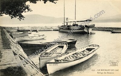 Carte postale ancienne Refuge des Bateaux — Le Bourget-du-Lac (Savoie)
