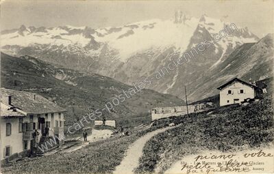 Carte postale ancienne Les Mottets — Bourg-Saint-Maurice (Savoie)