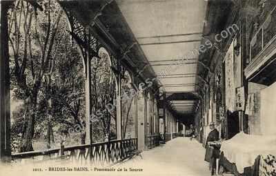 Carte postale ancienne Promenoir de la Source — Brides-les-Bains (Savoie)