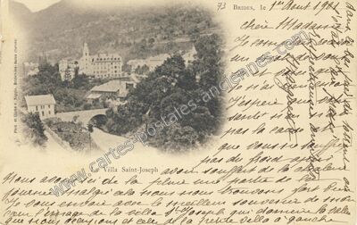 Carte postale ancienne Brides — Brides-les-Bains (Savoie)