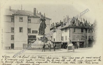 Carte postale ancienne Monument du Centenaire — Chambéry (Savoie)