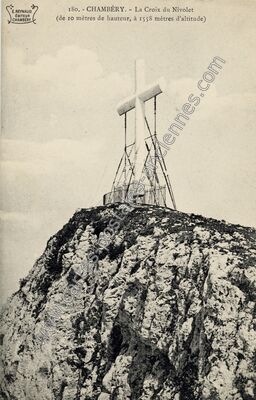 Carte postale ancienne La Croix du Nivolet — Chambéry (Savoie)