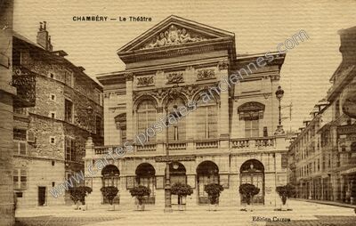 Carte postale ancienne Le Théâtre — Chambéry (Savoie)