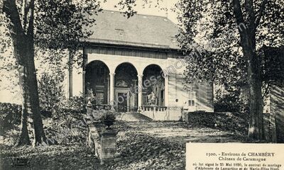 Carte postale ancienne Chateau de Caramagne — Chambéry (Savoie)