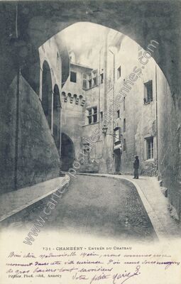 Carte postale ancienne Chateau de Chambery — Chambéry (Savoie)