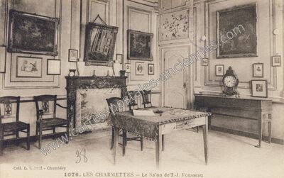 Carte postale ancienne Les Charmettes — Chambéry (Savoie)