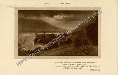 Carte postale ancienne Lac du Bourget — Chindrieux (Savoie)