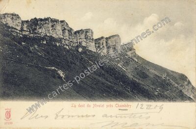 Carte postale ancienne Dent du Nivolet — Les Déserts (Savoie)