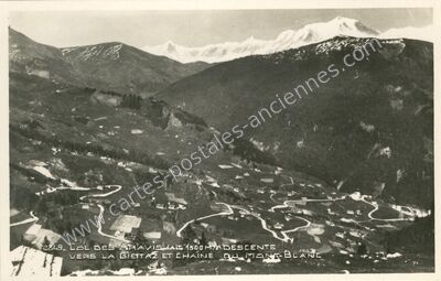 Carte postale ancienne Col des Aravis — La Giettaz (Savoie)