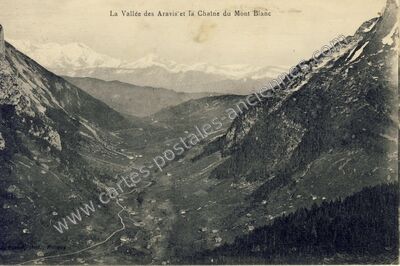 Carte postale ancienne Vallee des Aravis — La Giettaz (Savoie)