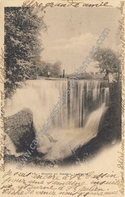 Carte postale ancienne Gorges du Sierroz — Grésy-sur-Aix (Savoie)