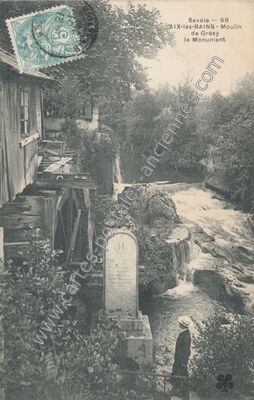 Carte postale ancienne Moulin de Gresy — Grésy-sur-Aix (Savoie)