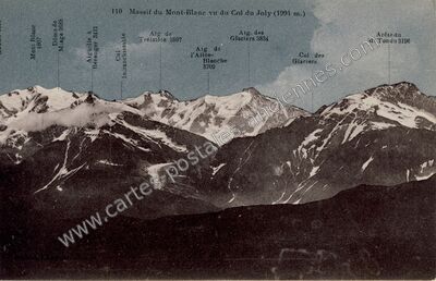 Carte postale ancienne Col du Joly — Hauteluce (Savoie)