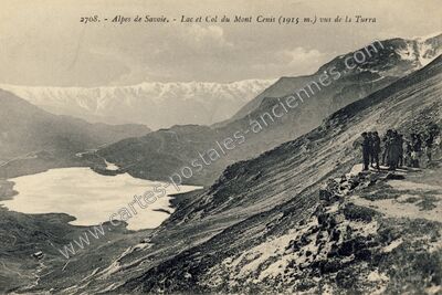 Carte postale ancienne Col du Mont Cenis — Lanslebourg-Mont-Cenis (Savoie)