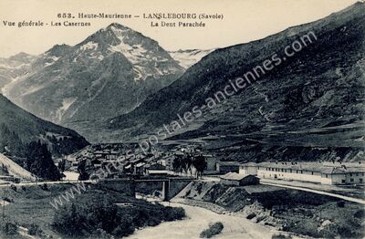 Carte postale ancienne Lanslebourg — Lanslebourg-Mont-Cenis (Savoie)