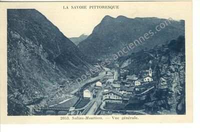 Carte postale ancienne Salins Moutiers — Moûtiers (Savoie)