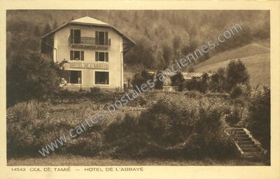Carte postale ancienne Col de Tamie — Plancherine (Savoie)