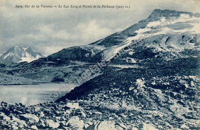 Carte postale ancienne Le Lac Long — Pralognan-la-Vanoise (Savoie)