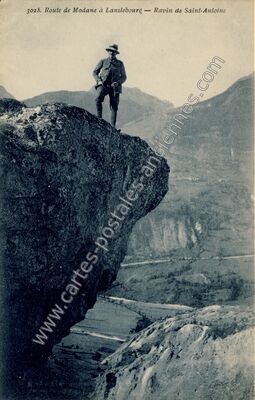 Carte postale ancienne Ravin de St Antoine — Saint-André (Savoie)