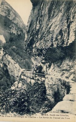 Carte postale ancienne Gorges de Chailles — Saint-Béron (Savoie)
