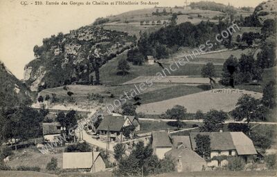 Carte postale ancienne Gorges de Chailles — Saint-Béron (Savoie)