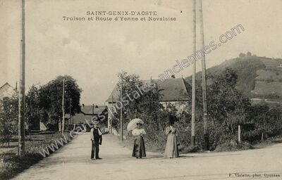Carte postale ancienne St Genix d'Aoste — Saint-Genix-sur-Guiers (Savoie)