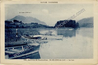 Carte postale ancienne Le Lac — Sainte-Hélène-du-Lac (Savoie)