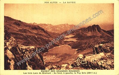 Carte postale ancienne Lacs de Bramant — Saint-Sorlin-d'Arves (Savoie)