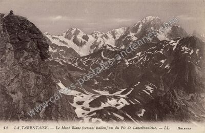 Carte postale ancienne Lancebranlette — Séez (Savoie)