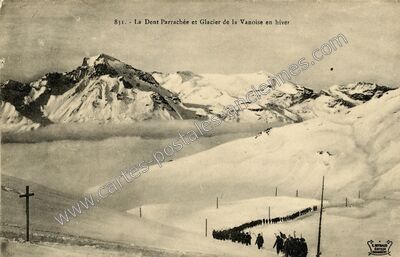 Carte postale ancienne Glacier de la Vanoise — Termignon (Savoie)