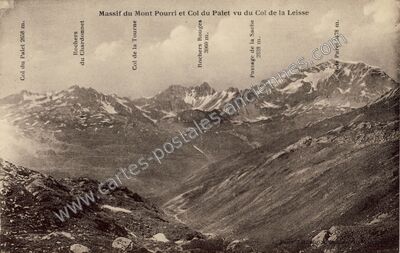 Carte postale ancienne Col de la Leisse — Tignes (Savoie)