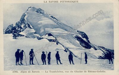 Carte postale ancienne La Tsanteleina — Tignes (Savoie)