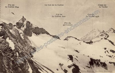Carte postale ancienne Col de la Galise — Val-d'Isère (Savoie)