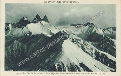 Carte postale ancienne Aiguilles d'Arves — Valloire (Savoie)
