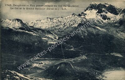 Carte postale ancienne Le Grand Galibier — Valloire (Savoie)