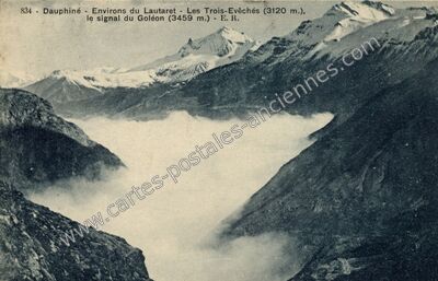 Carte postale ancienne Les Trois Eveches — Valloire (Savoie)