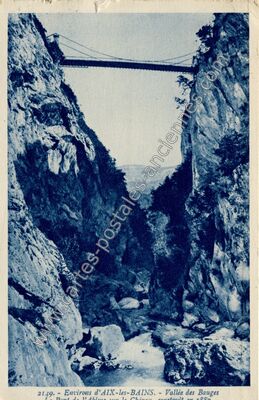 Carte postale ancienne Pont de l'Abime — Verel-Pragondran (Savoie)