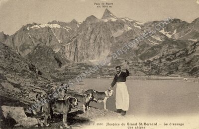 Carte postale ancienne Grand St Bernard — Séez (Savoie)